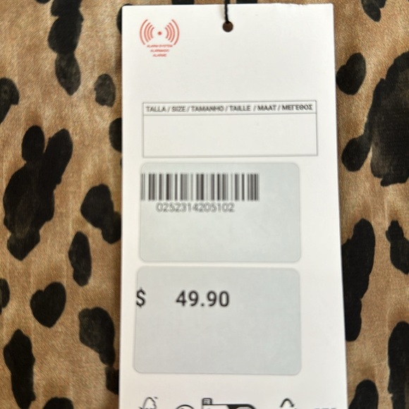Zara leopard print mini dress. New with tags size small. - Picture 4 of 4